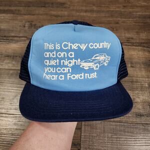 Vintage Funny Chevy Chevrolet cap snapback hat cb